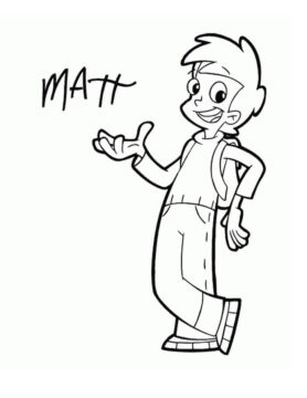 Dibujo de Matt de Cyberchase para Colorear