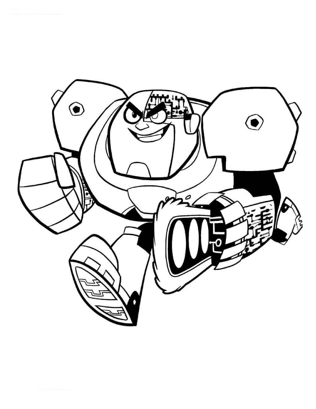 Dibujo de Cyborg Alboroto para Colorear