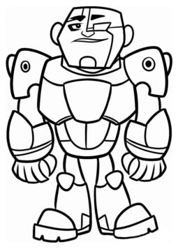 Dibujo de Cyborg para Colorear