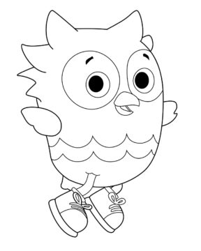 Dibujo de O el búho para Colorear
