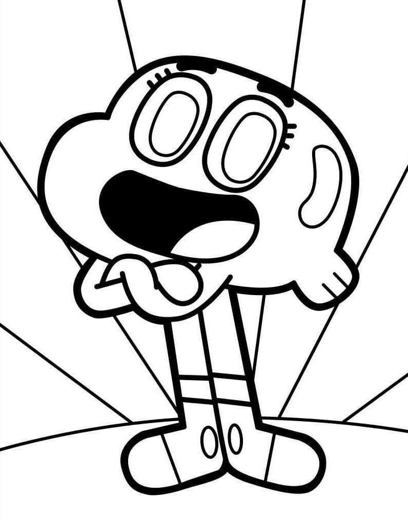Dibujo de Darwin Brillante para Colorear