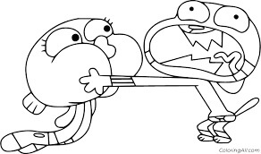 Dibujo de Darwin Luchando para Colorear