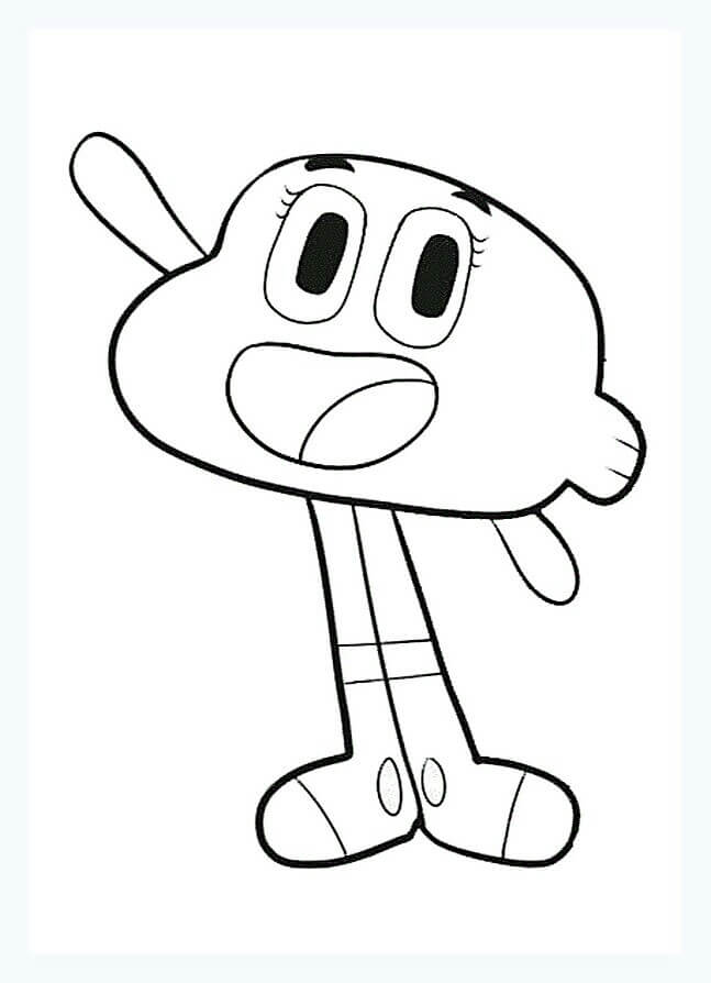 Dibujo de Darwin Di Hola para Colorear