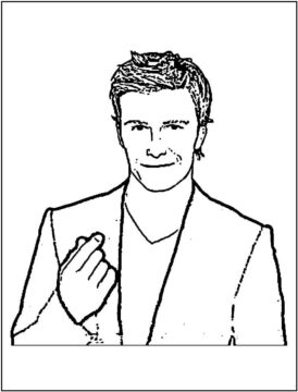 Dibujo de Genial David Beckham para Colorear