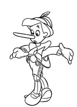 Dibujo de Hombre de Madera para Colorear