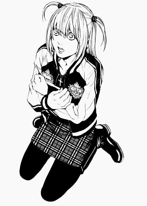 Dibujo de Misa Asustada para Colorear
