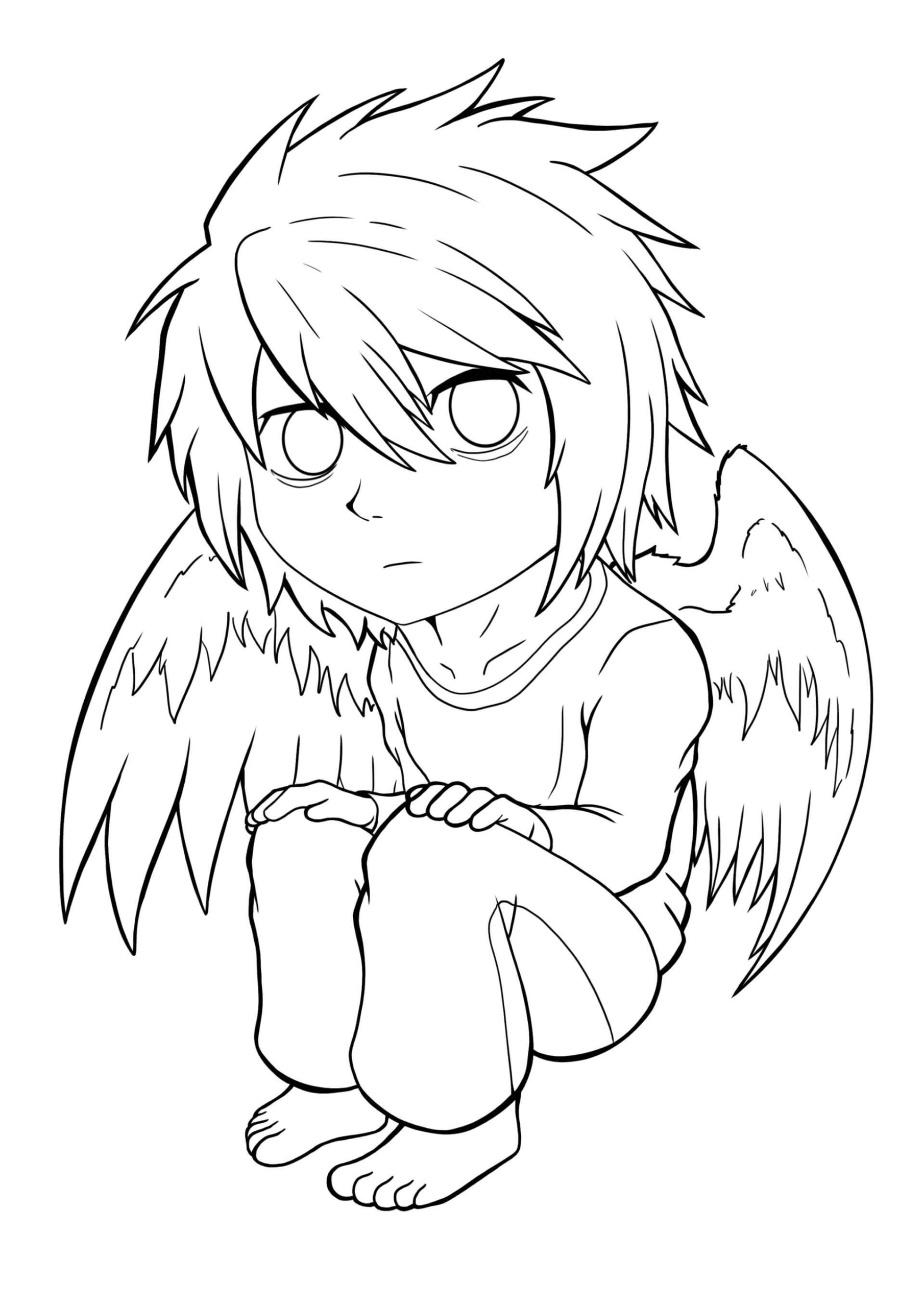 Dibujo de Ngel L Scaled para Colorear