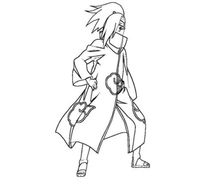 Dibujo de Niza Deidara para Colorear