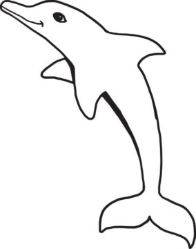Dibujo de Gran delfín para Colorear