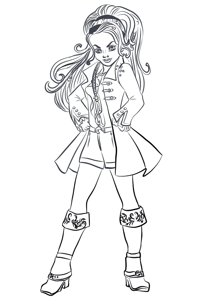Dibujo de Descendientes Cj Hook para Colorear