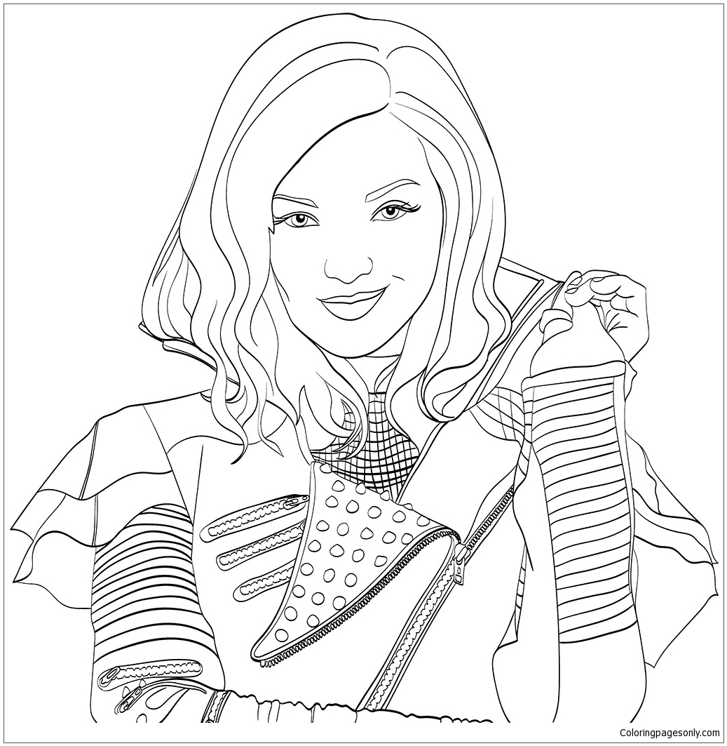 Dibujo de Descendientes de Disney para Colorear