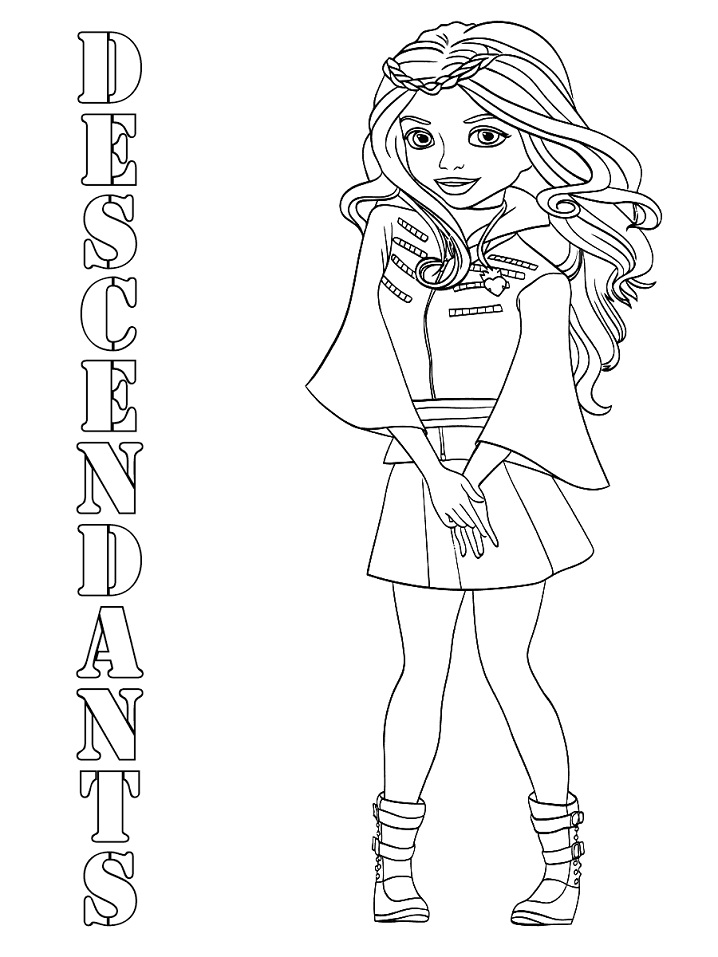 Dibujo de Descendientes Evie para Colorear