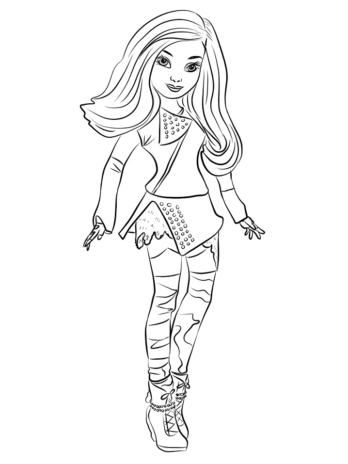 Dibujo de Descendientes Mal para Colorear