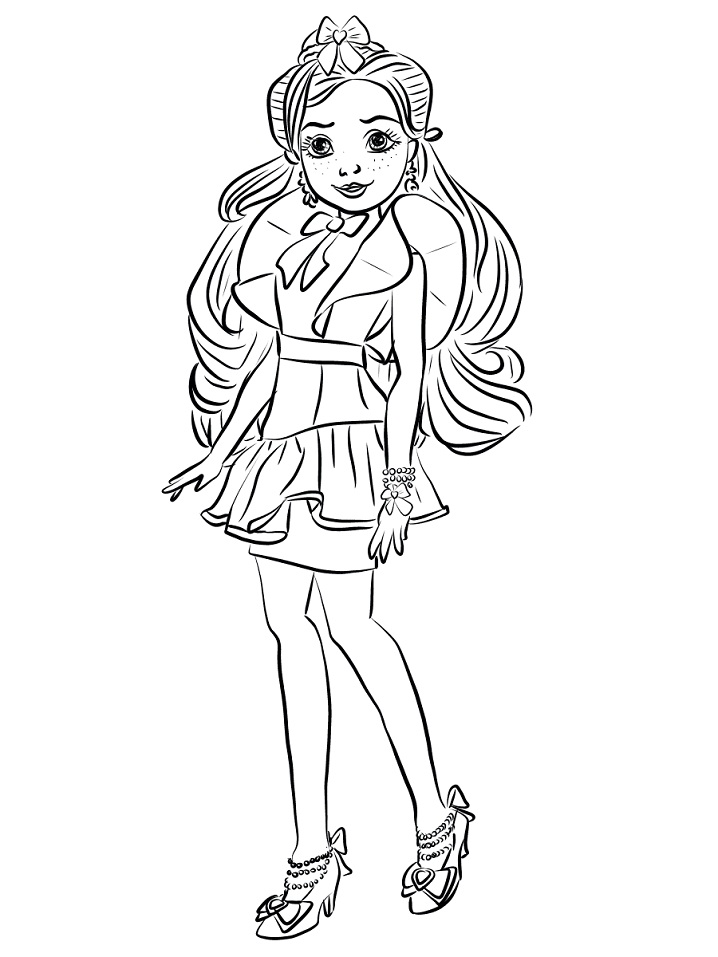 Dibujo de Jane de Descendants para Colorear