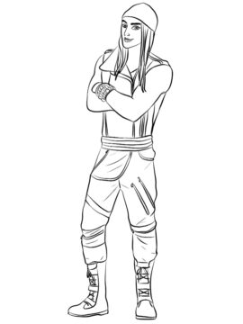 Dibujo de Jay de Descendants para Colorear