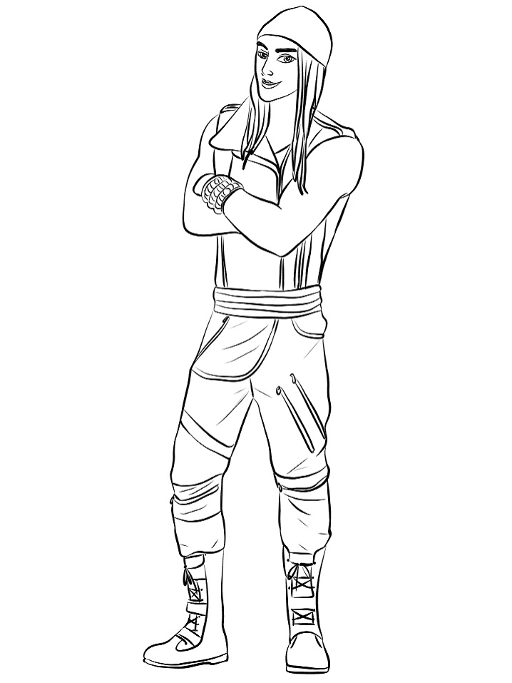 Dibujo de Jay de Descendants para Colorear
