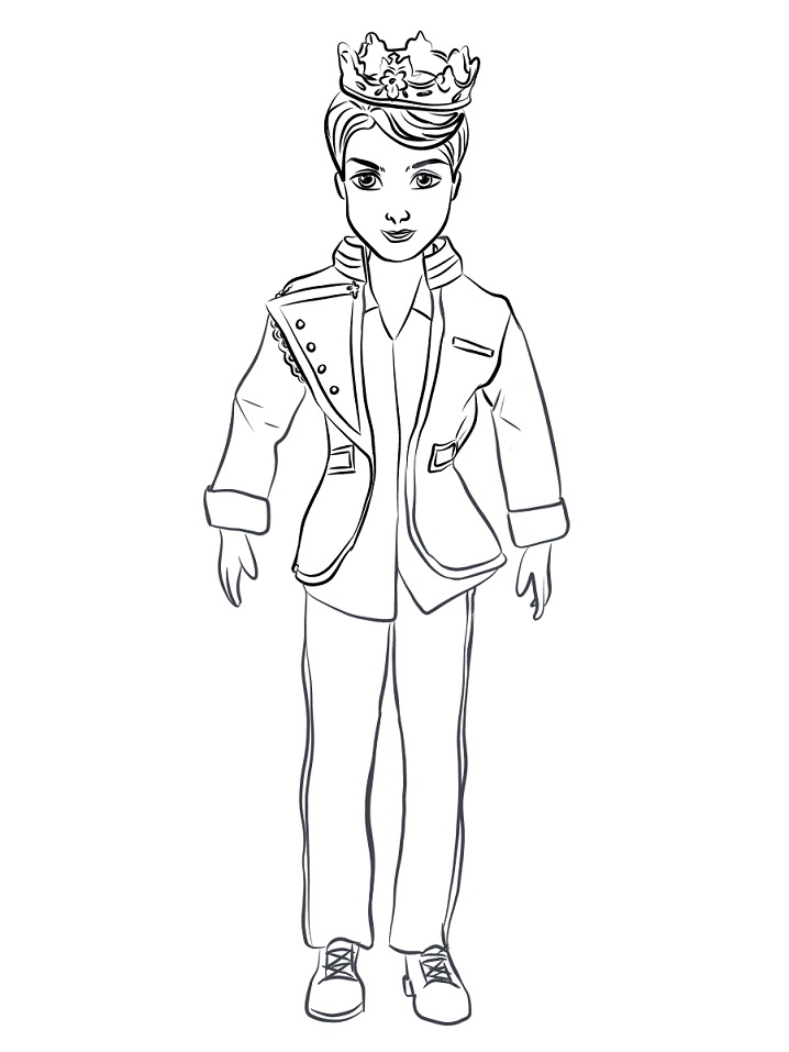 Dibujo de Rey Benjamin Ben para Colorear