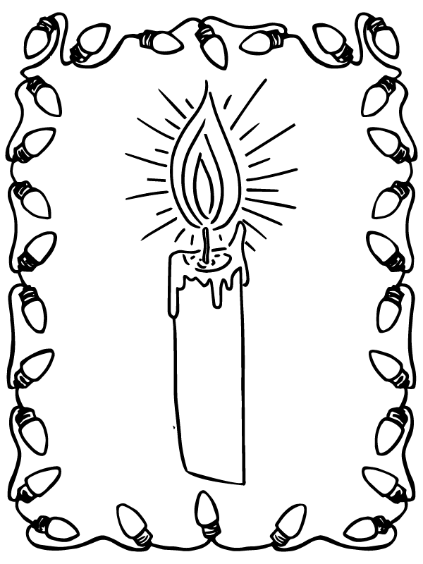 Dibujo de Candlemas Day Coloring Page For All Agespng para Colorear