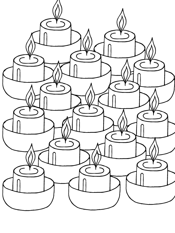 Dibujo de Candlemas Day Coloring Printablepng para Colorear