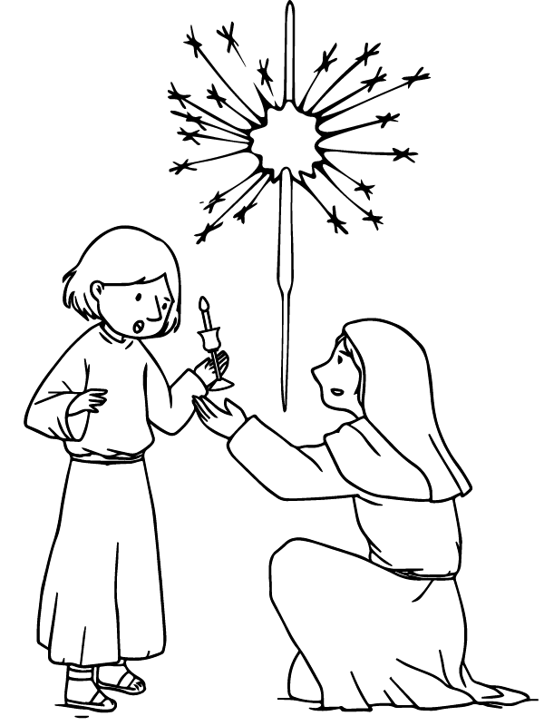 Dibujo de Downloadable Candlemas Day Coloring Pagepng para Colorear