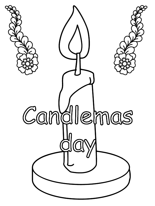 Dibujo de Free Candlemas Day Coloring Sheetpng para Colorear