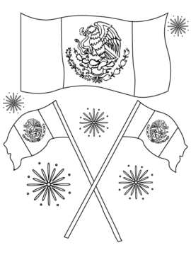 Dibujo de Mexican Independence Day Coloring Page For All Ages para Colorear