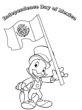 Dibujo de Mexican Independence Day Coloring Printable para Colorear