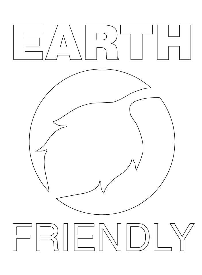 Dibujo de Etiqueta Ecolgica para Colorear