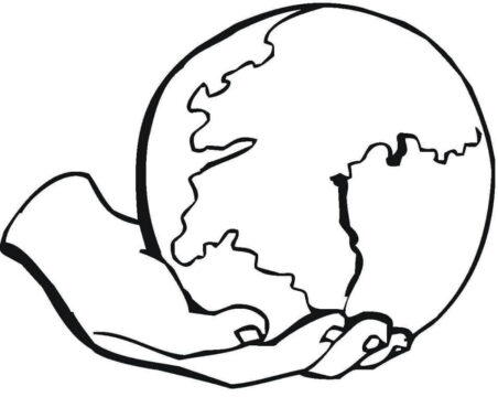 Dibujo de Salva Tu Planeta para Colorear
