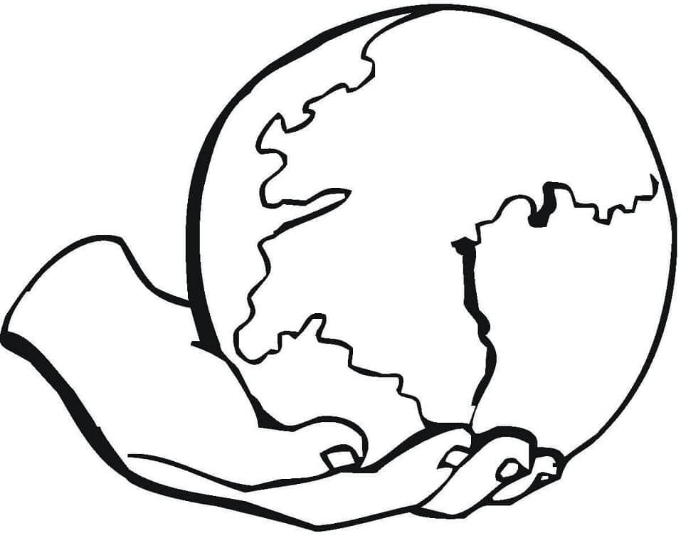 Dibujo de Salva Tu Planeta para Colorear