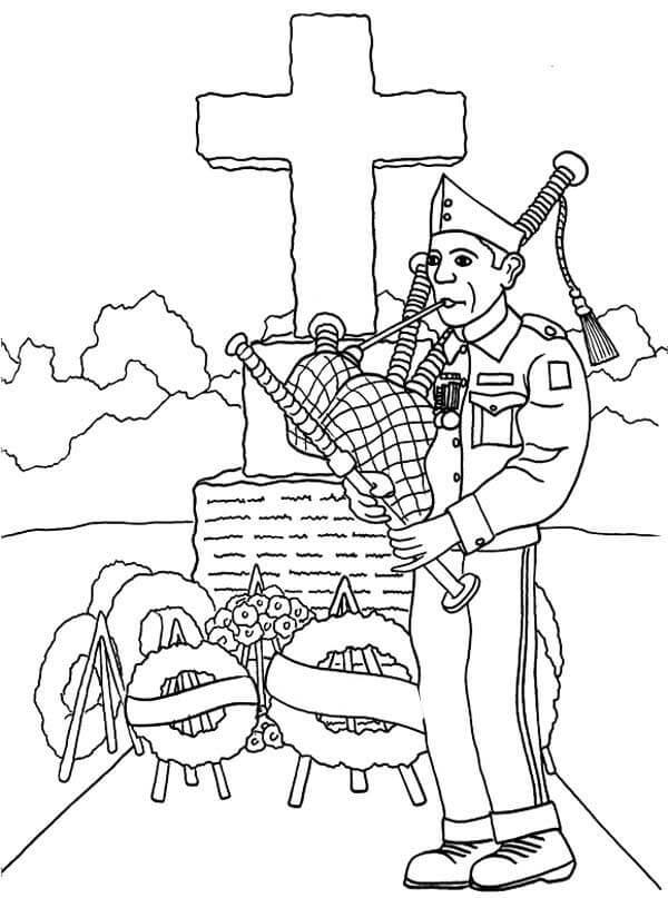 Dibujo de Feliz día de los Veteranos 1 para Colorear