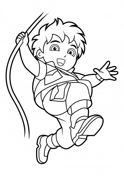 Dibujo de Diego Escalada para Colorear