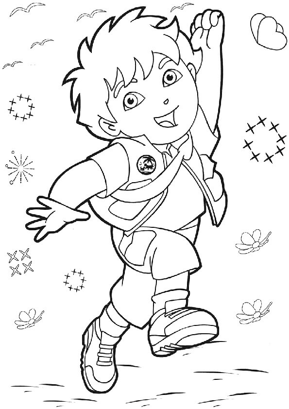 Dibujo de Diego Feliz para Colorear