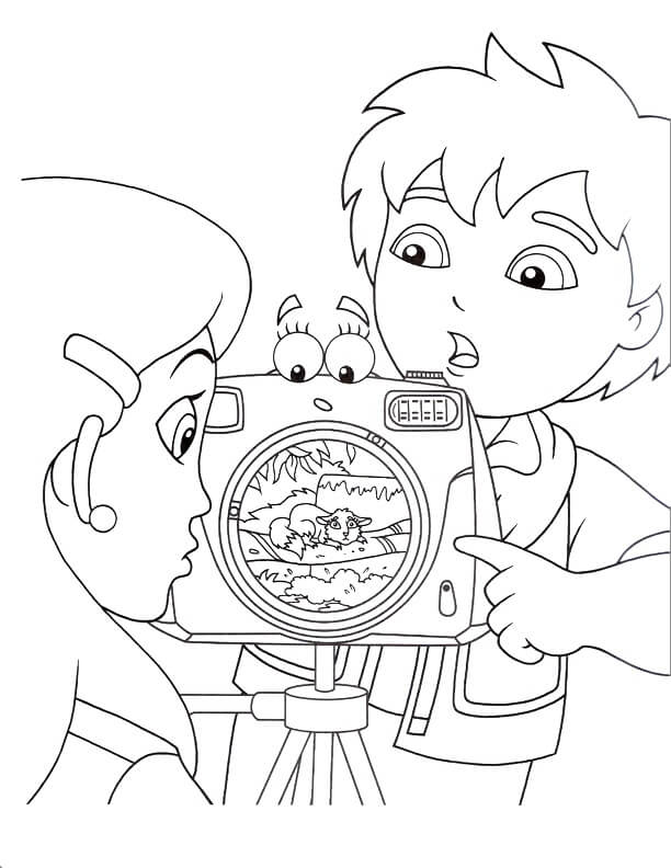 Dibujo de Diego Impresionante para Colorear
