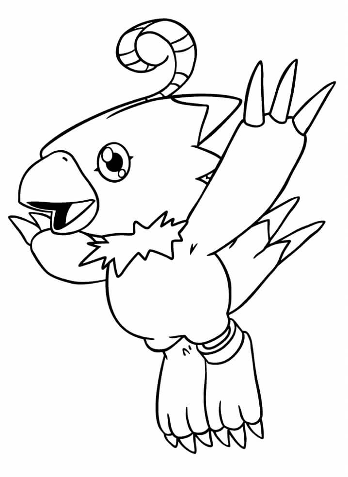 Dibujo de Biyomon para Colorear