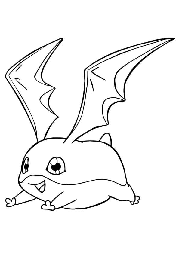 Dibujo de Digimon Patamon para Colorear