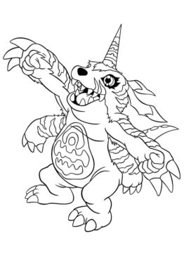 Dibujo de Gabumon para Colorear