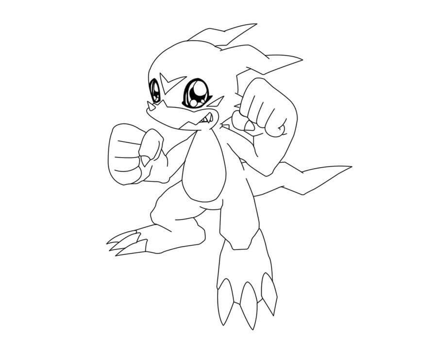 Dibujo de Veemon para Colorear