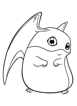 Dibujo de Patamon Lindo para Colorear