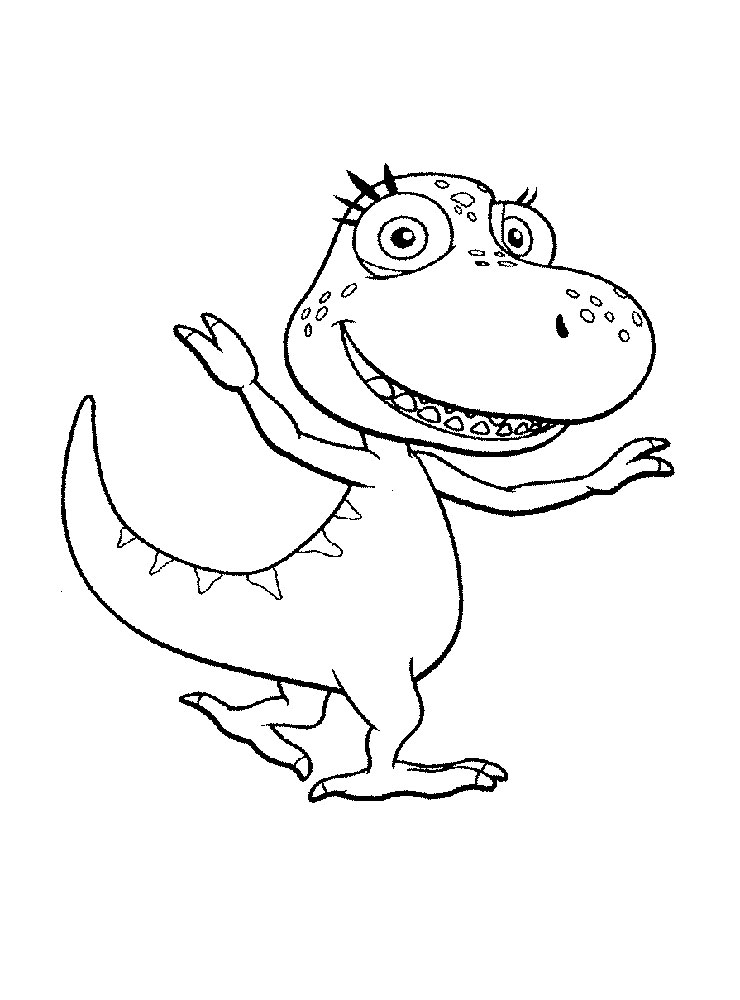 Dibujo de Annie Tiranosaurio para Colorear