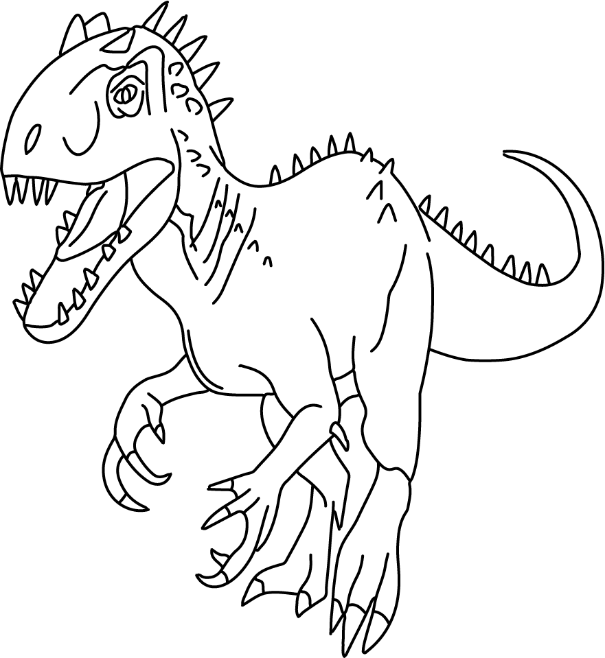 Dibujo de Gran Indoraptor para Colorear