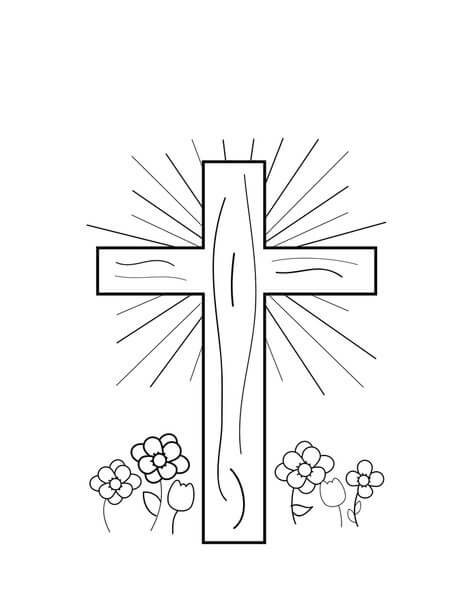 Dibujo de Dios Es Bueno para Colorear