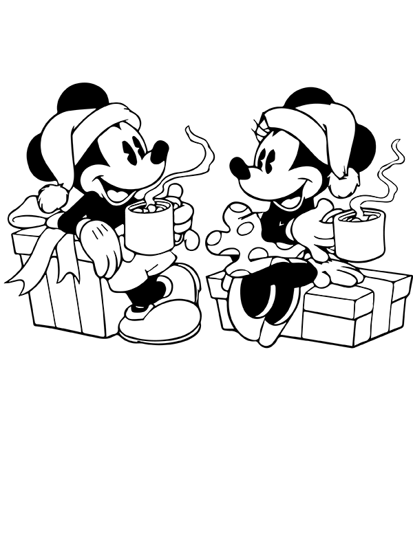 Dibujo de Imprimible Disney Navidad P Gina para Colorear