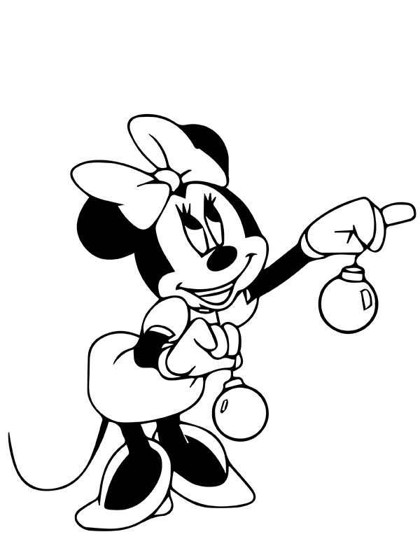Dibujo de Mickey Mouse Navidad P Gina para Colorear