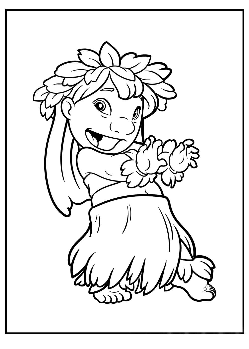 Dibujo de Lilo Disney para Colorear
