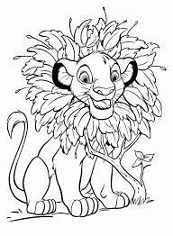 Dibujo de Simba y Flor para Colorear