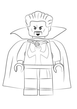 Dibujo de Lego Doctor Extrano para Colorear