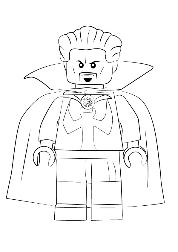 Dibujo de Lego Doctor Extrano para Colorear
