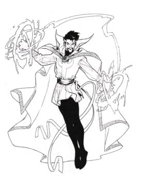 Dibujo de Magia del Doctor Extrano para Colorear