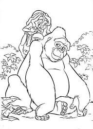 Dibujo de Chica y Donkey Kong para Colorear
